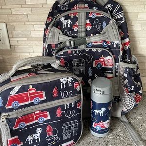 Pottery barn kids backpack, lunchbox and thermos